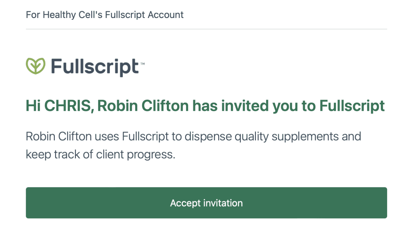 Fullscript Patient Login Cell Analysis USA By Robin Clifton
